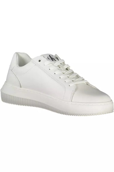 White Polyester Sneaker