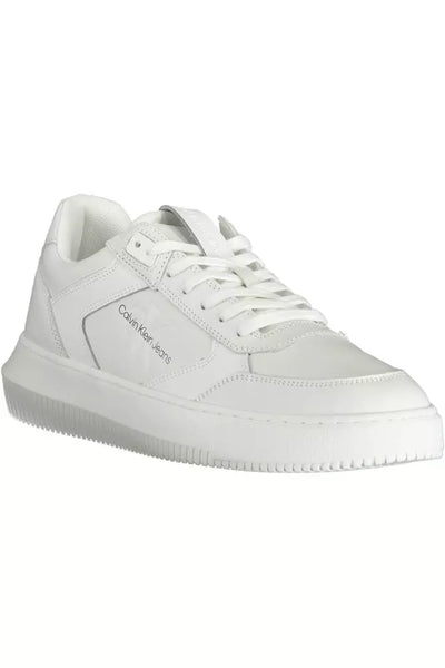 White Polyester Sneaker