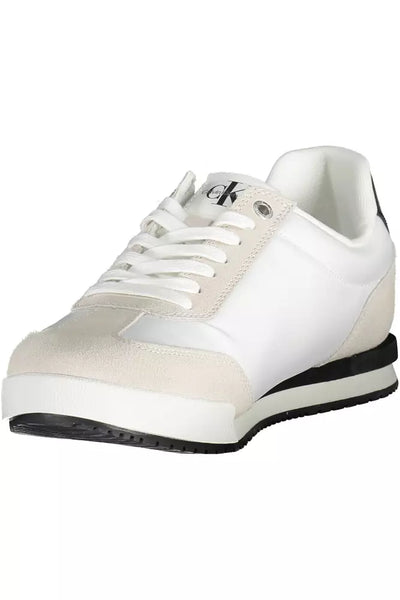 White Polyester Sneaker