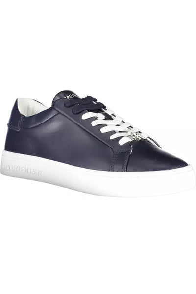 Blue Polyester Sneaker