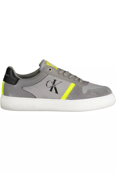 Gray Polyester Sneaker