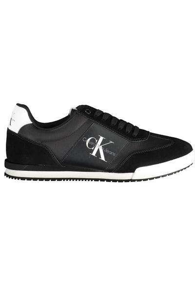 Black Polyester Sneaker