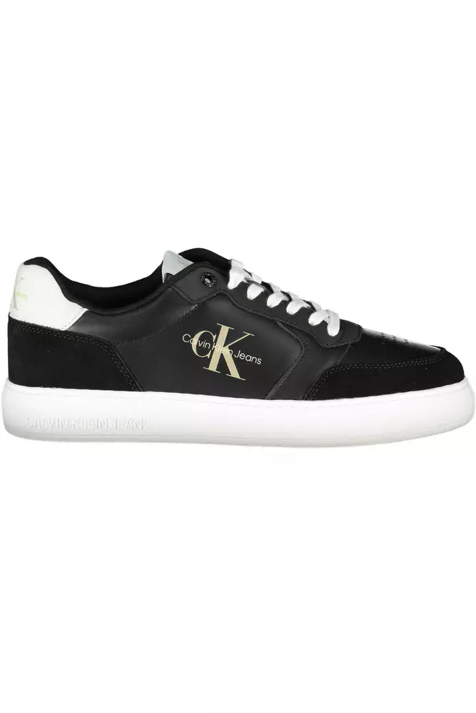 Black Polyester Sneaker