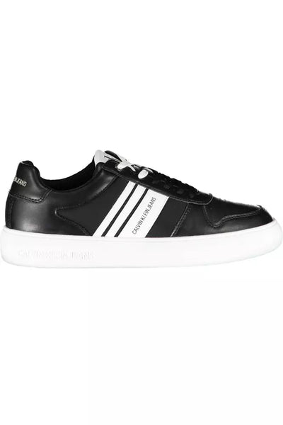 Black Polyester Sneaker