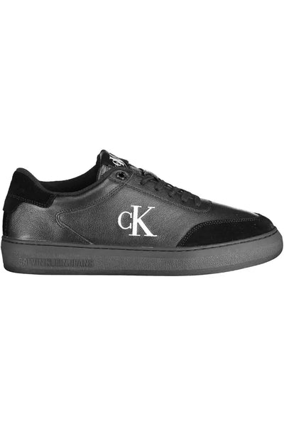 Black Polyester Sneaker