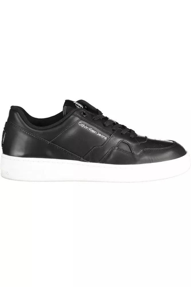 Black Polyester Sneaker