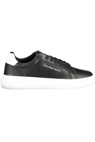 Black Polyester Sneaker