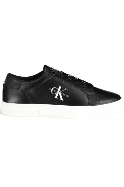 Black Polyester Sneaker