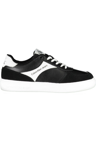 Black Polyester Sneaker