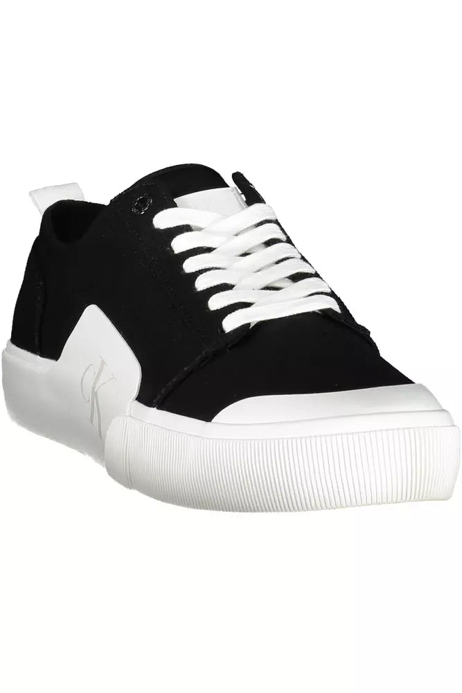 Black Cotton Sneaker