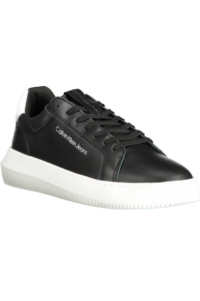 Black Polyester Sneaker