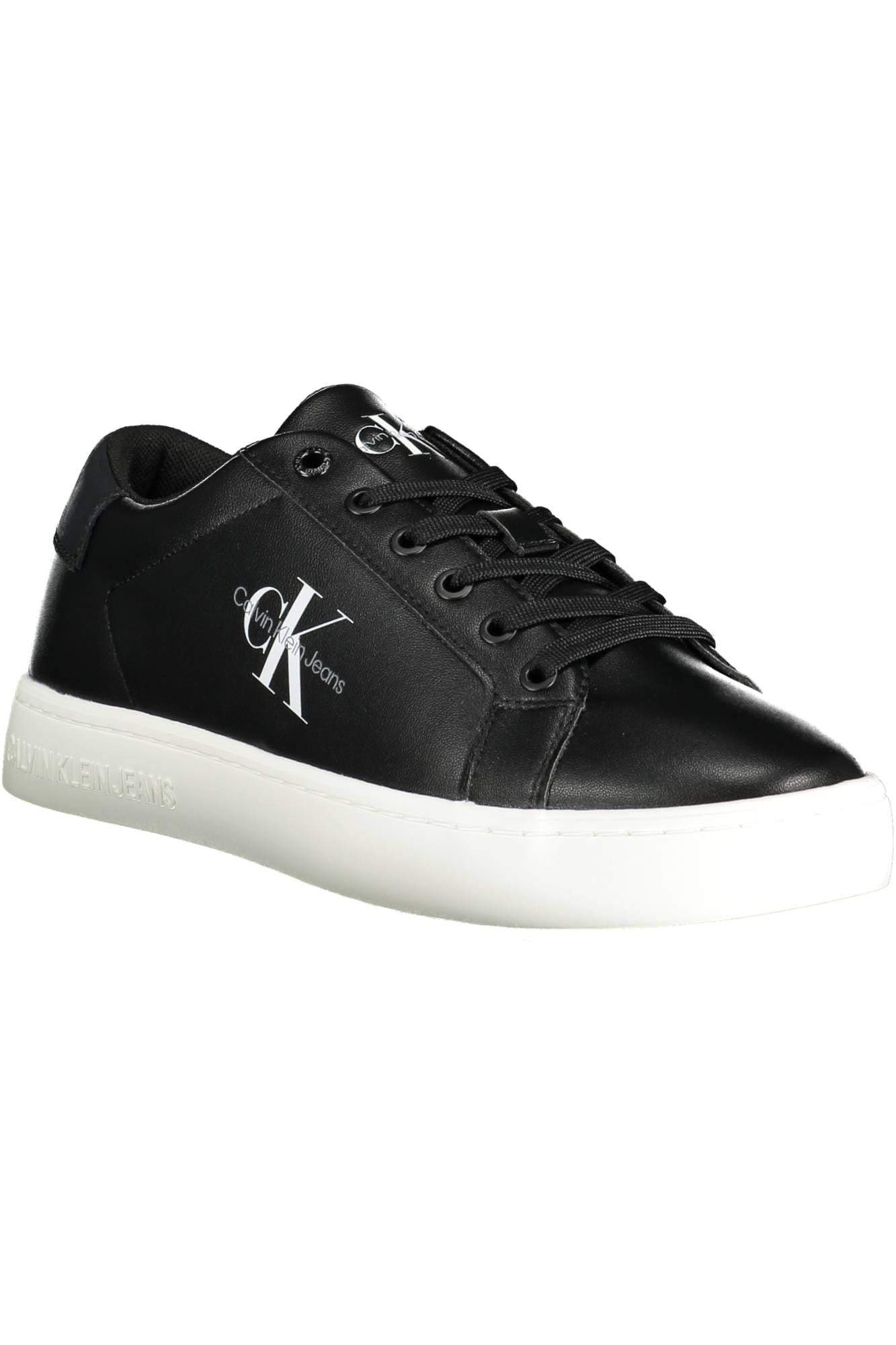 Black Polyester Sneaker