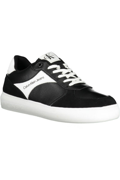 Black Polyester Sneaker