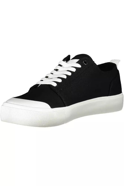 Black Cotton Sneaker