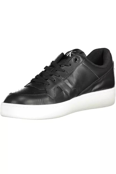 Black Polyester Sneaker