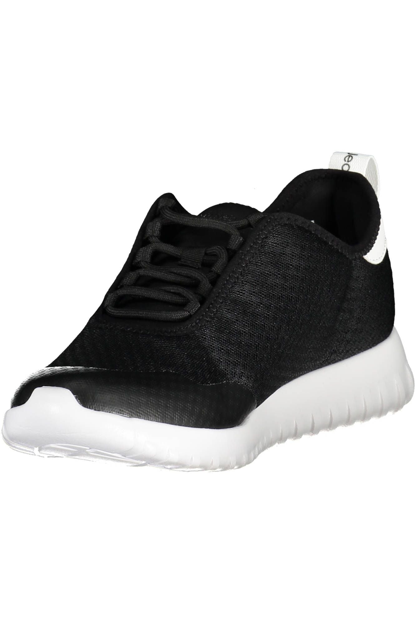 Black Polyester Sneaker