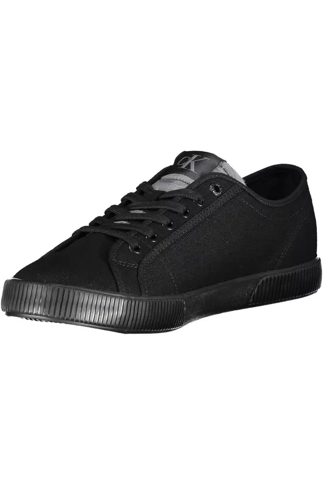 Black Cotton Sneaker