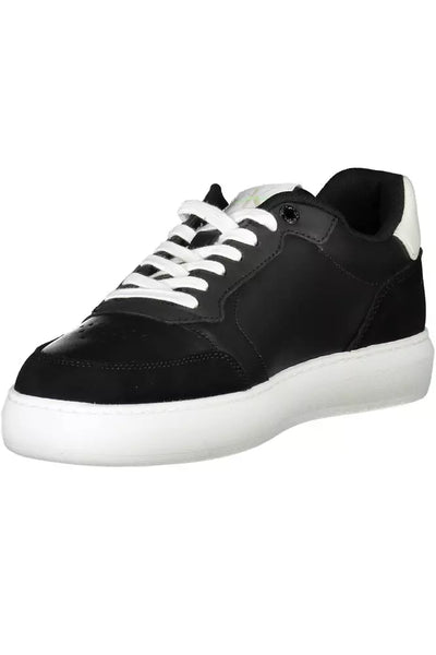 Black Polyester Sneaker