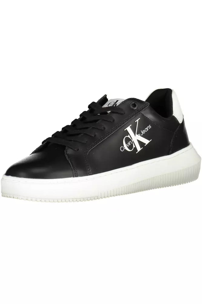 Black Polyester Sneaker