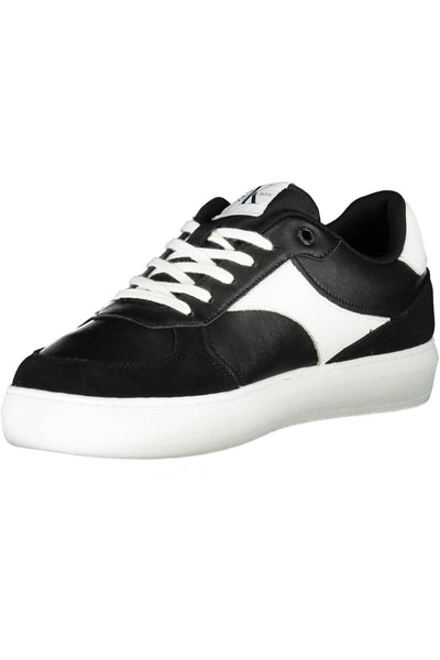 Black Polyester Sneaker