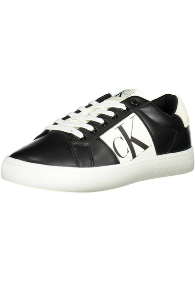 Black Polyester Sneaker