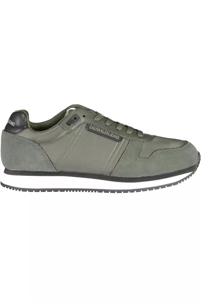 Green Polyester Sneaker