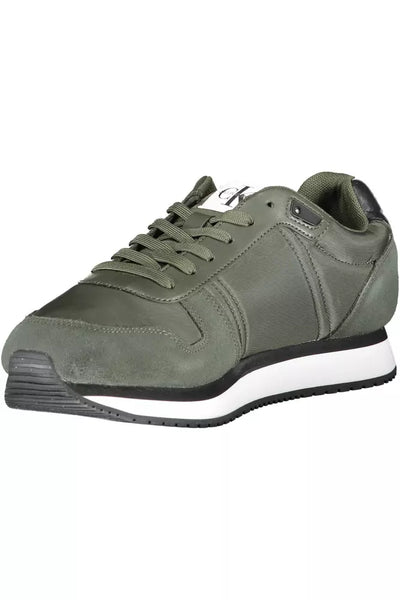 Green Polyester Sneaker