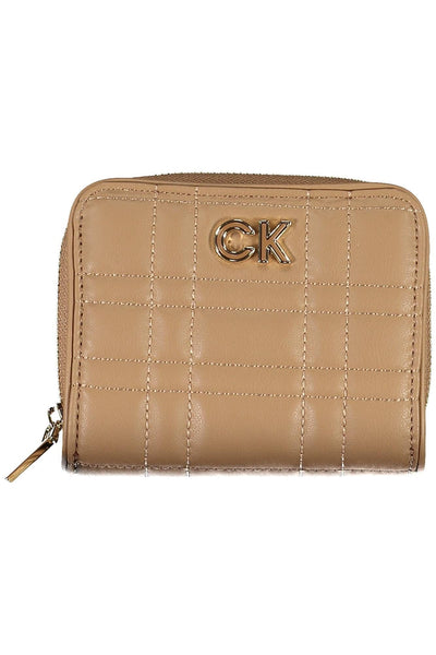 Beige Polyester Wallet