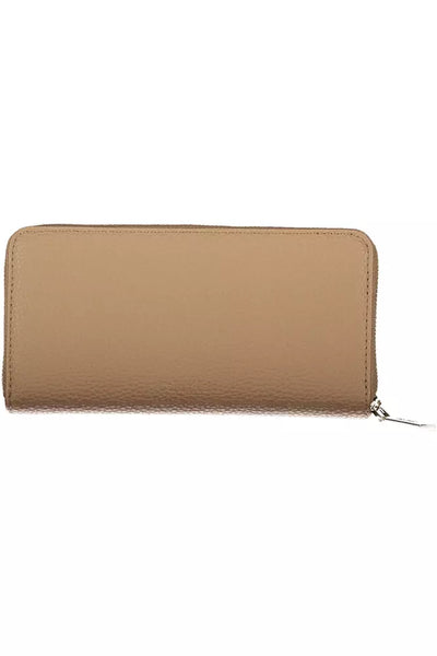 Beige Polyester Wallet