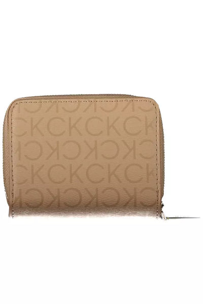 Beige Polyester Wallet