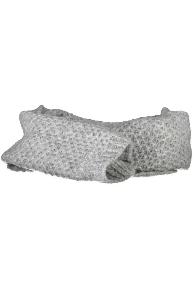 Gray Wool ALPACA Scarf