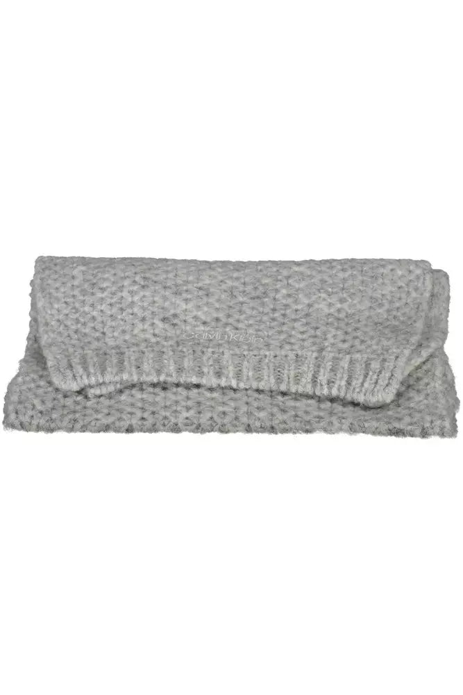 Gray Wool ALPACA Scarf