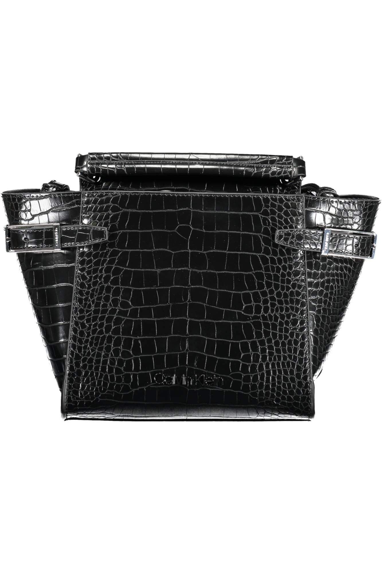 Black Polyurethane Handbag