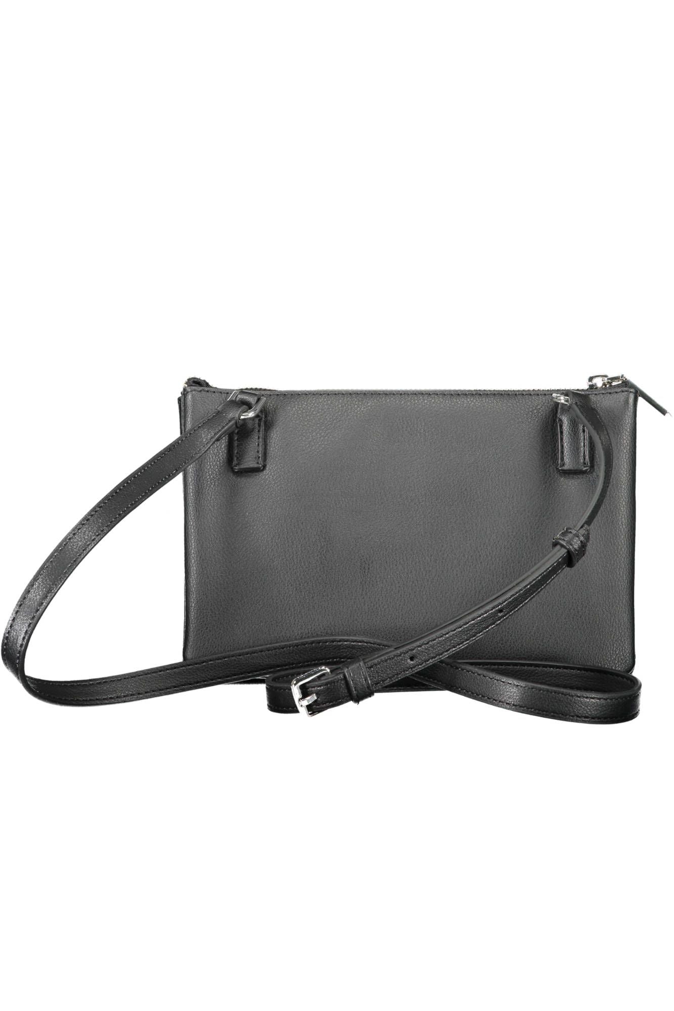 Black Polyurethane Handbag