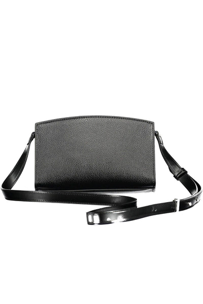 Black Polyurethane Handbag