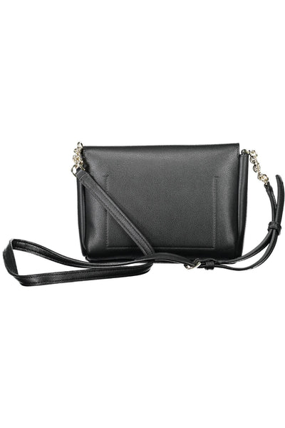 Black Polyurethane Handbag