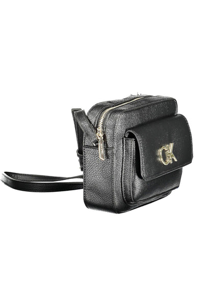 Black Polyester Handbag