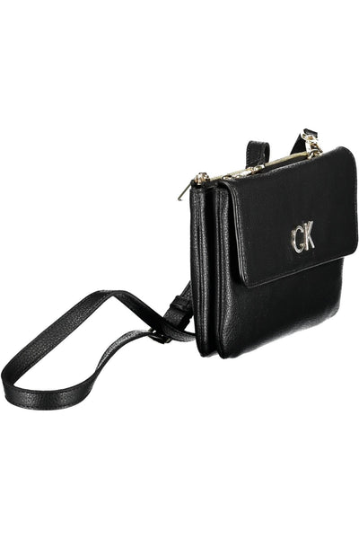 Black Polyester Handbag