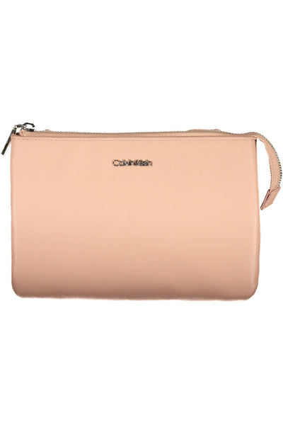 Pink Polyester Handbag