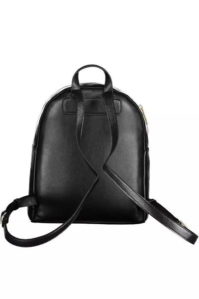 Black Polyester Backpack