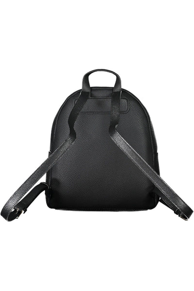 Black Polyester Backpack