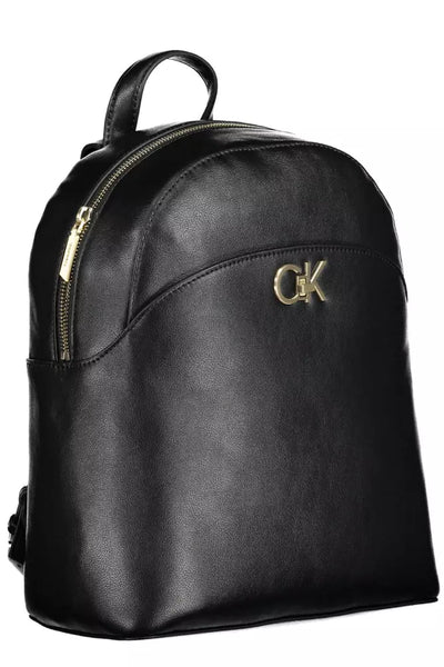 Black Polyester Backpack