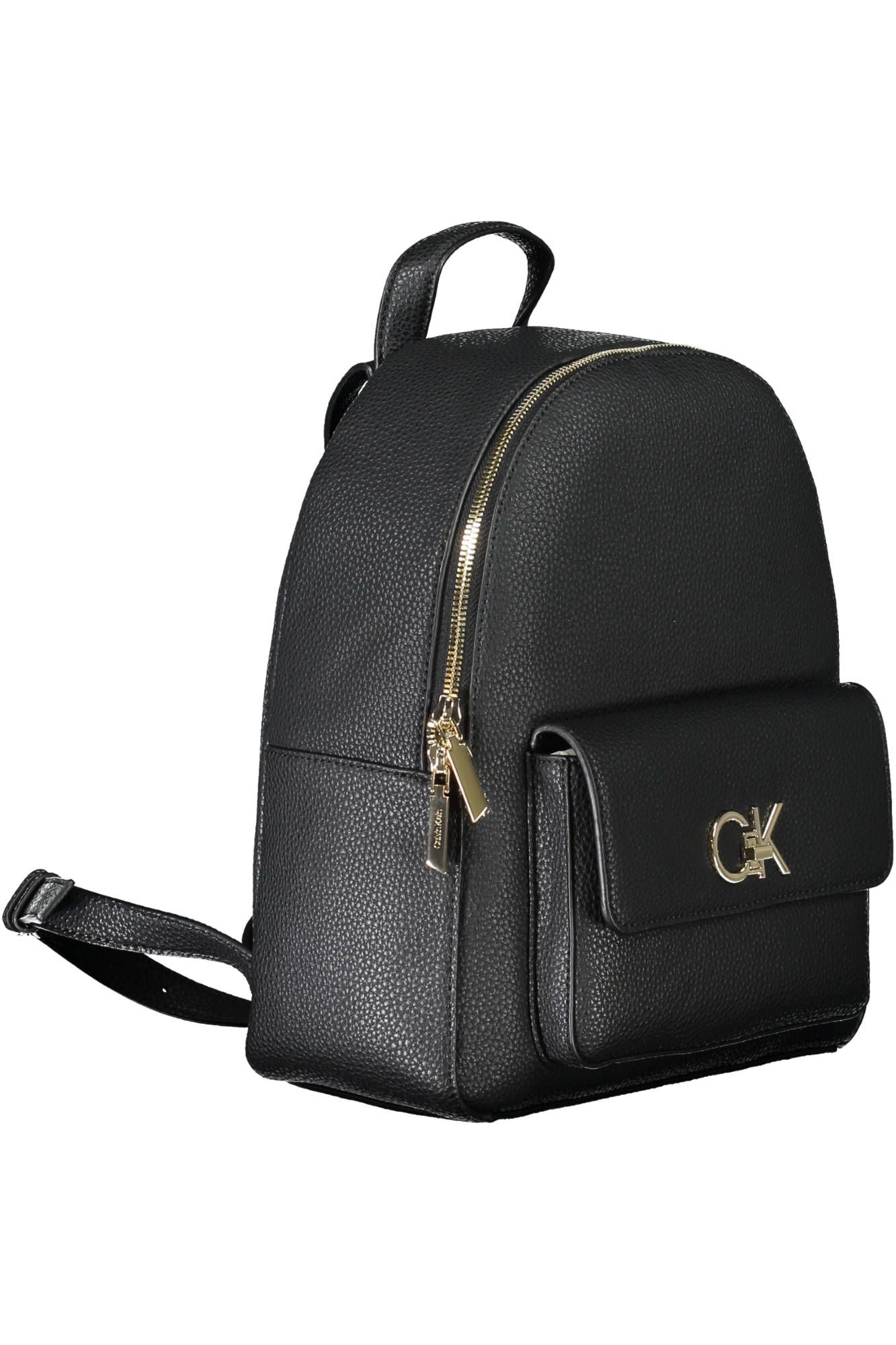 Black Polyester Backpack