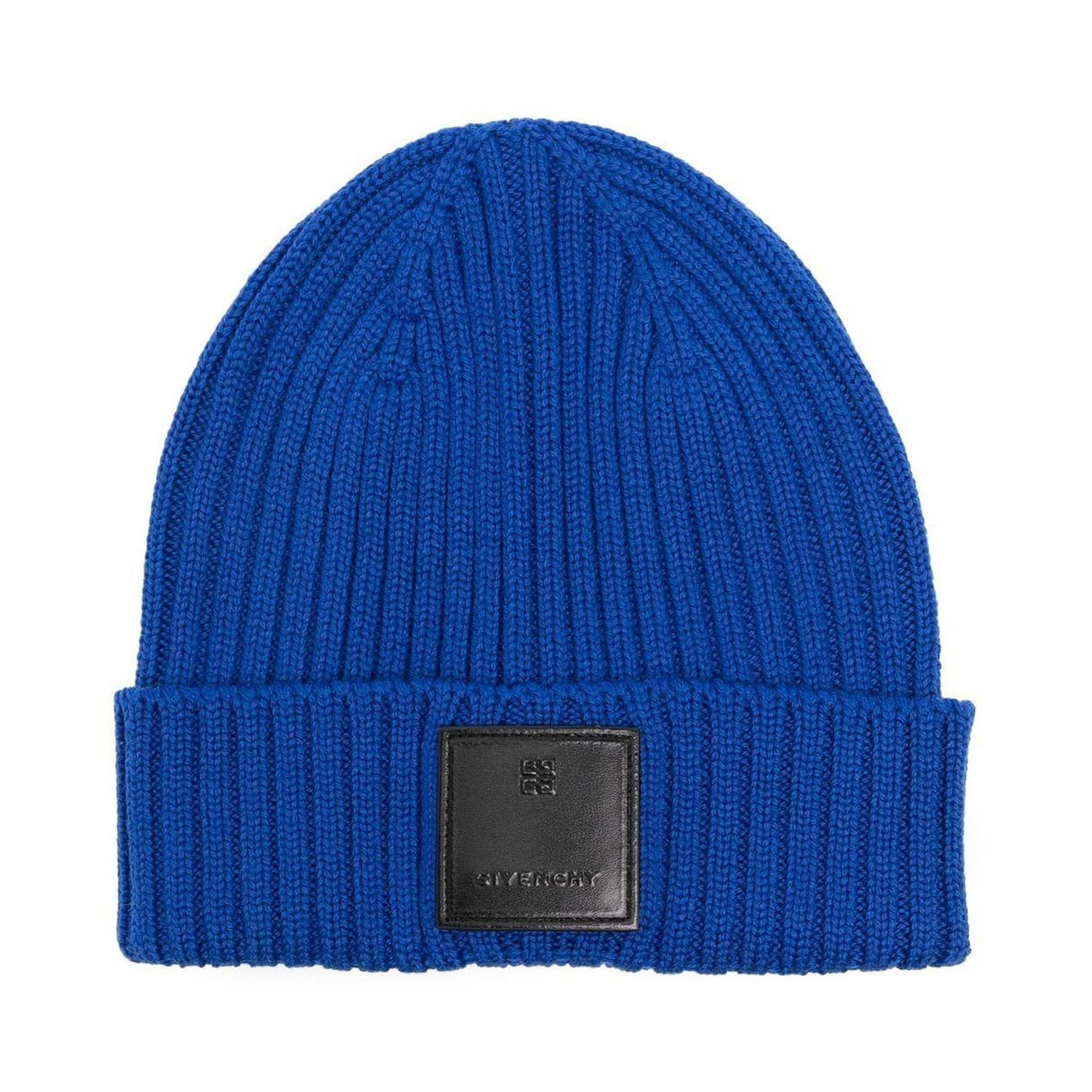 Blue Beanie Hat in Wool