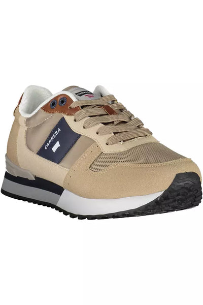 Beige Polyester Sneaker