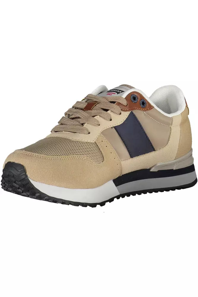 Beige Polyester Sneaker