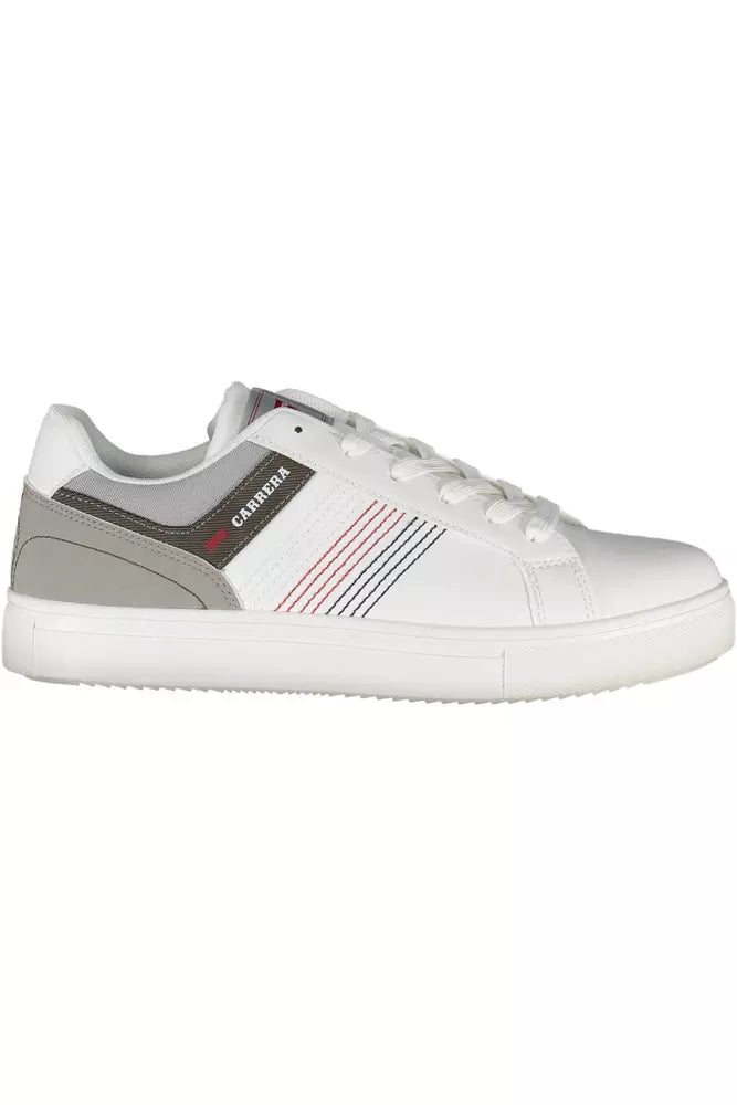 White Polyester Sneaker