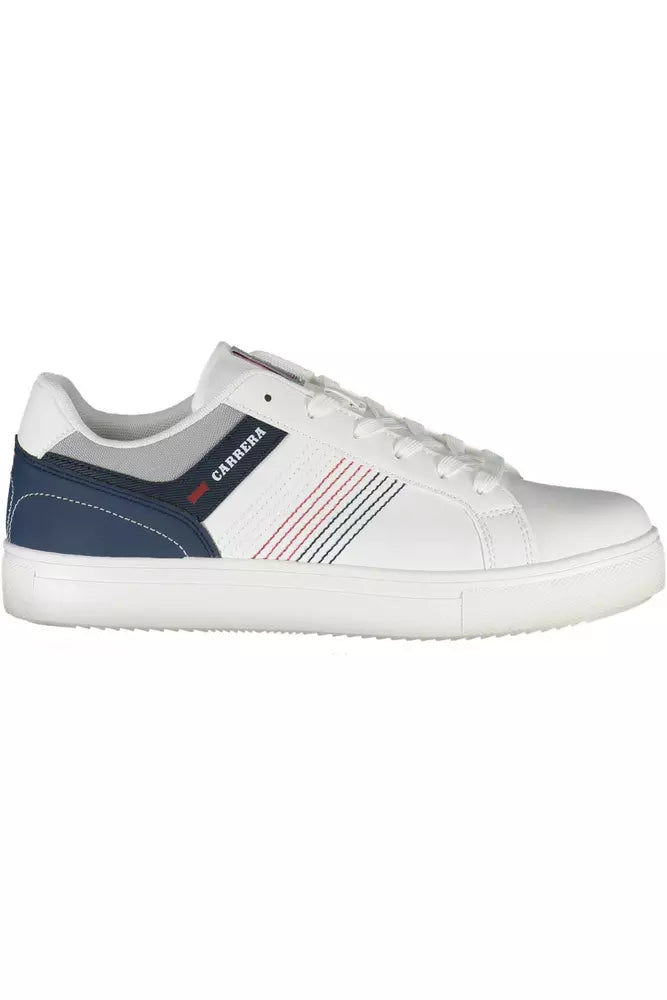 White Polyester Sneaker