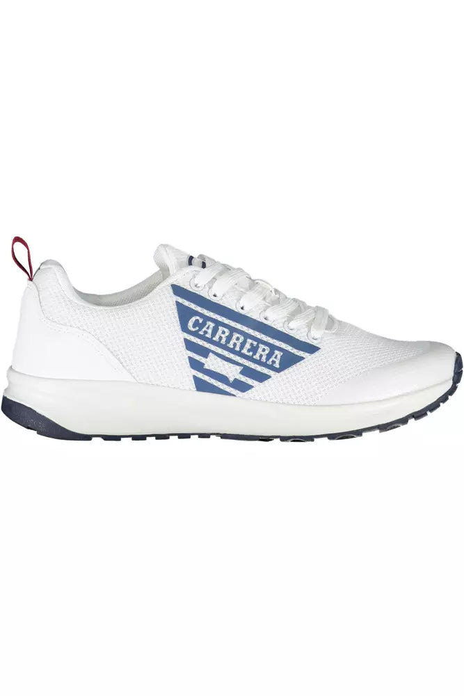 White Polyester Sneaker