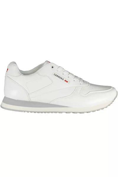 White Polyester Sneaker